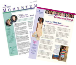 Newsletter images before and after improvements